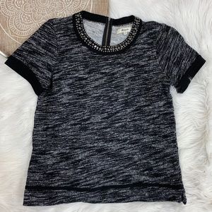 Madewell Marled Jewel Collar Sweater 4